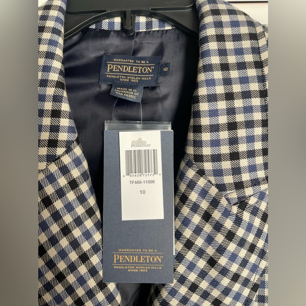 Women’s Pendleton Plaid Wool Blazer